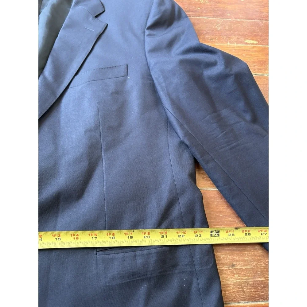 Corneliani Men's Blue Wool/Rayon Blazer Jacket Size‎ 58 7L Made In Italy